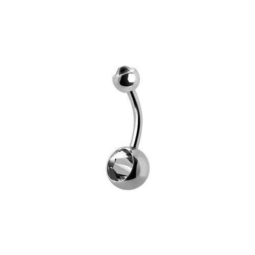 Titanium Double Jewelled Belly Ring - Essential Beauty