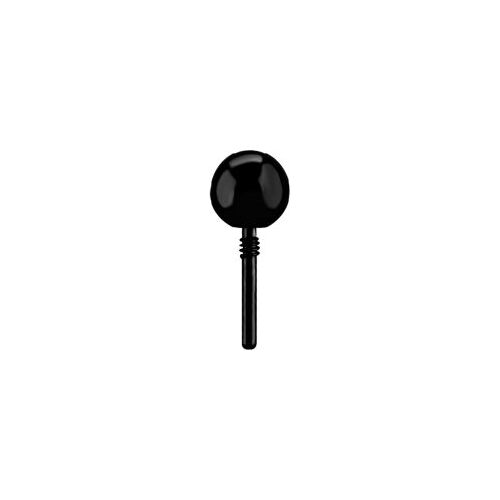 Black Titanium - Ball (Type-R) Internal Thread Labret Attachment